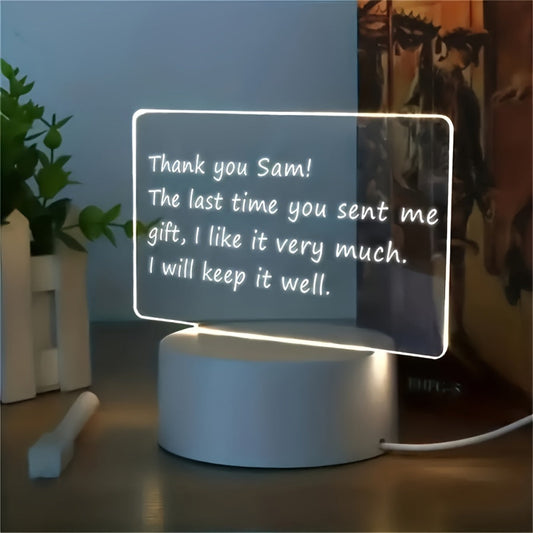 Skorter | LumiBoard - Modern LED Message Board Table Lamp with Pen