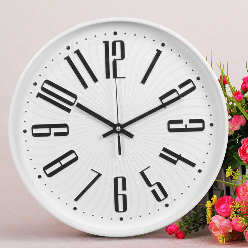 Skorter | Tyst klassrumsklocka med stor bokstav 30 cm batteridriven