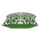Skørter | Traditional green and white accent pillow 20"x20"