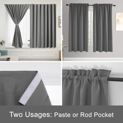 Skorter | Blackout Curtains - 2 Pieces Blackout Curtain Panels for Bedroom and Living Room