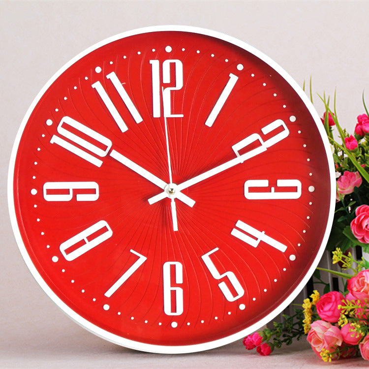 Skorter | Tyst klassrumsklocka med stor bokstav 30 cm batteridriven