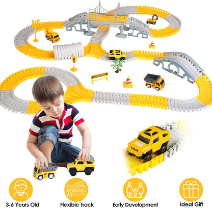 Skorter | 340-pieces: Construction Race Track Toy Set