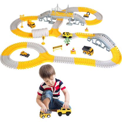 Skorter | 340-pieces: Construction Race Track Toy Set
