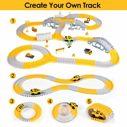 Skorter | 340-pieces: Construction Race Track Toy Set