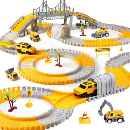 Skorter | 340-pieces: Construction Race Track Toy Set