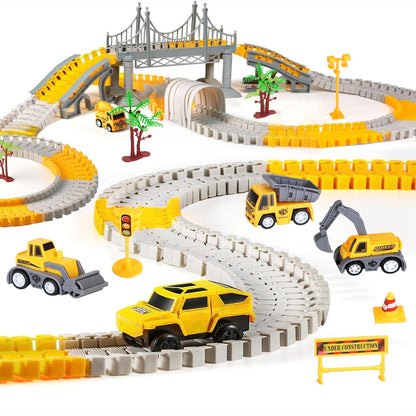 Skorter | 340-pieces: Construction Race Track Toy Set