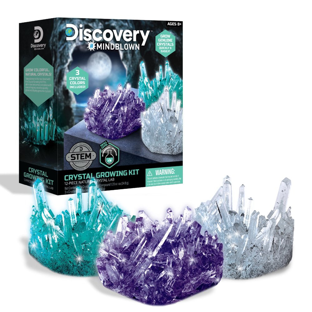 Skørter | Discovery™ #Mindblown 12-piece Natural Crystal Growth Science Kit, for Kids & Teens