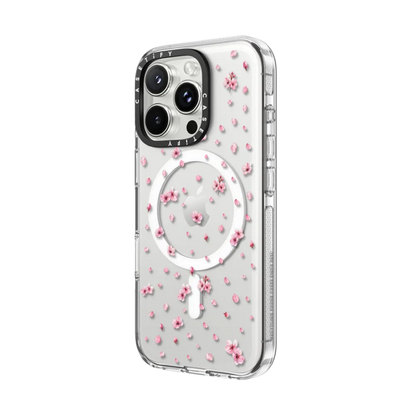 Skorter | Cherry Blossom Floral iPhone Case – Sakura Bloom & Rosy Pink Variants with MagSafe Holder