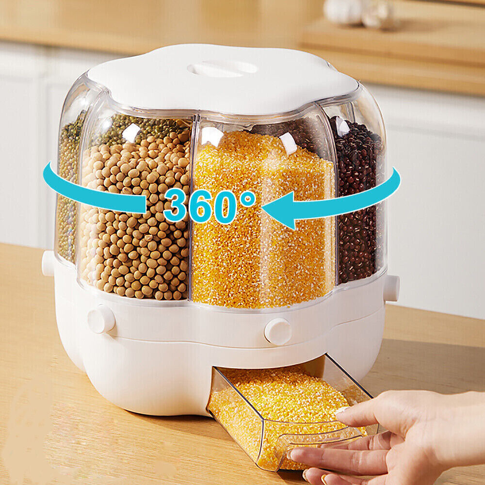 Skorter | Kitchen Dry Food Sealed Storage Container Cereal Box Breakfast Dispenser Rice Container UK