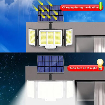 Skorter | 348 LED Motion Sensor Solar Light Outdoor with Remote Control