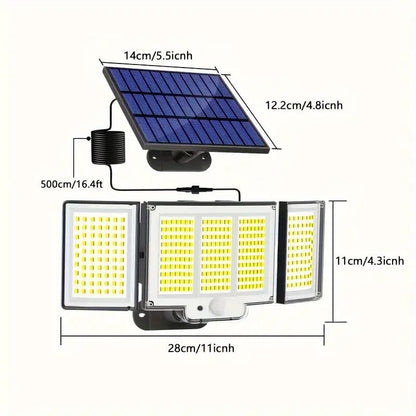 Skorter | 348 LED Motion Sensor Solar Light Outdoor with Remote Control