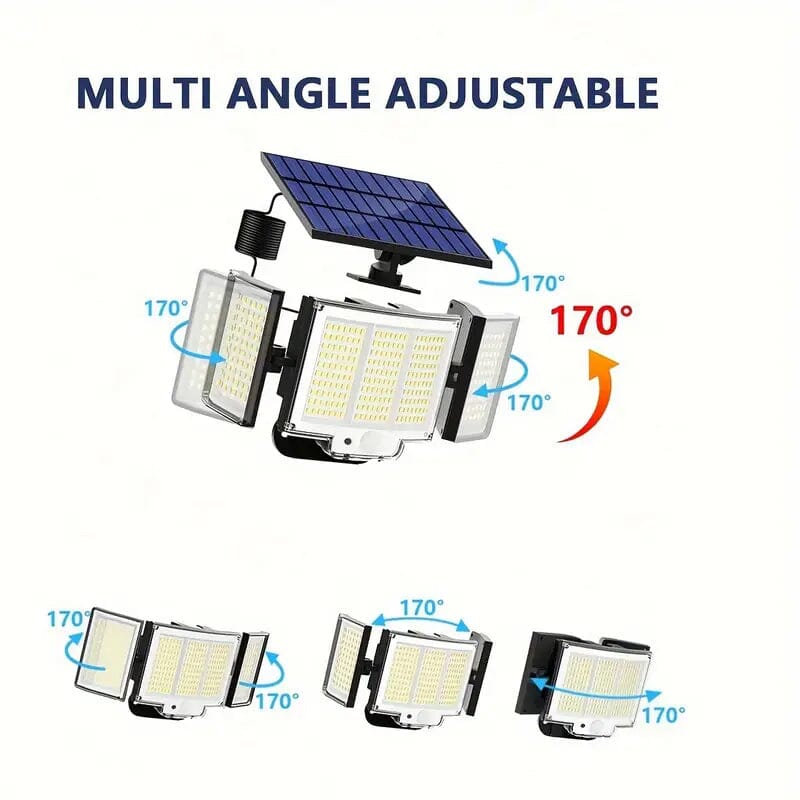 Skorter | 348 LED Motion Sensor Solar Light Outdoor with Remote Control