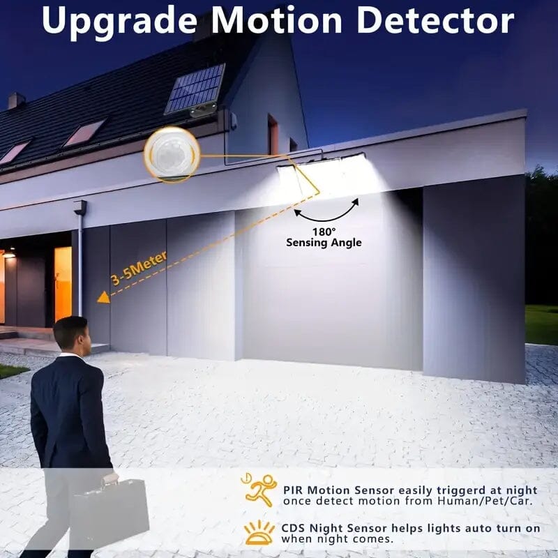 Skorter | 348 LED Motion Sensor Solar Light Outdoor with Remote Control