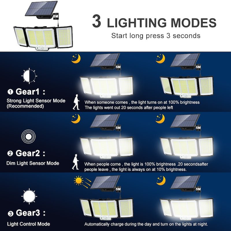 348 LED Solar Lamp Outdoor - SKØRTER