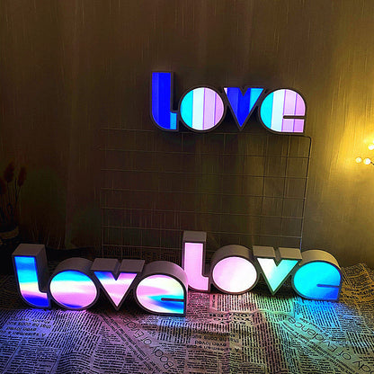 Skorter | Modern Art Deco waterproof PS LOVE letters LED table lamp for the bedroom