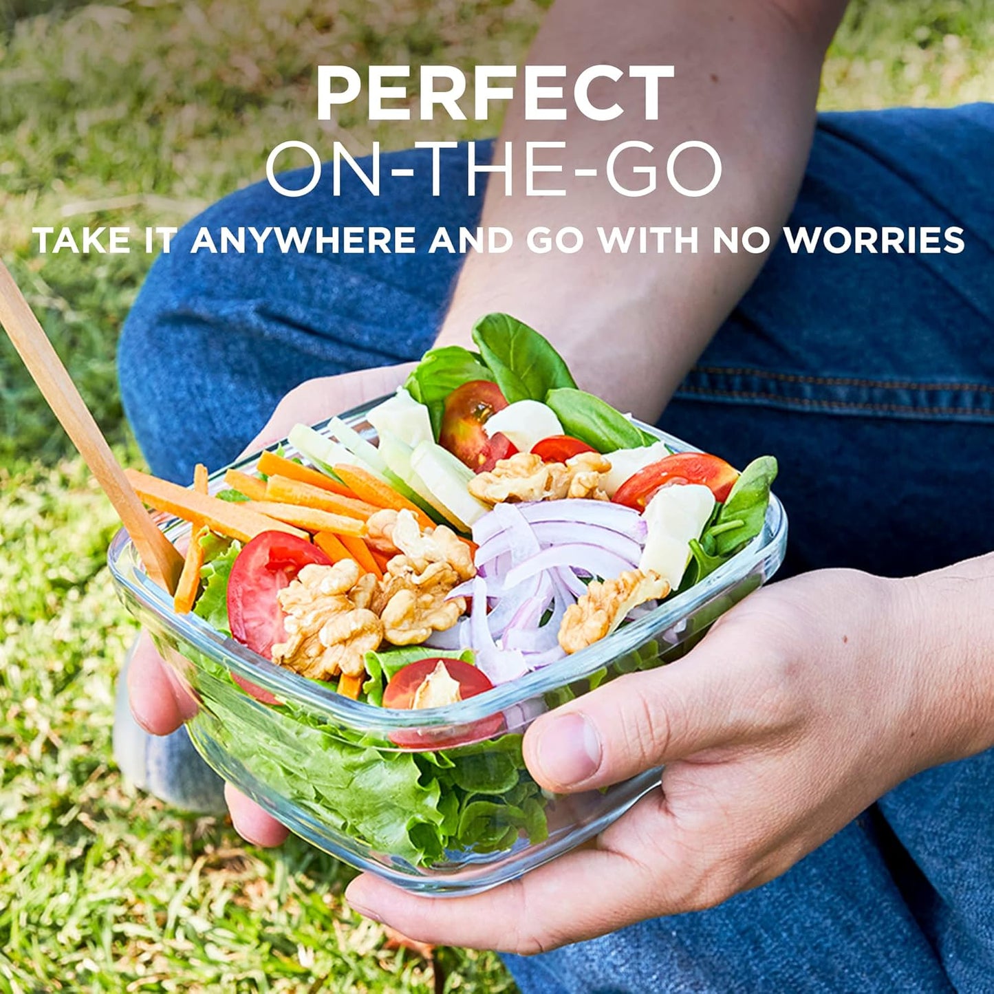 Skorter | 8-piece set of glass food storage containers with lids