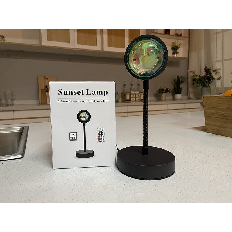 Skorter | Sunset Lamp Projector - LED Night Light with 16 RGB Colors and 360° Rotation