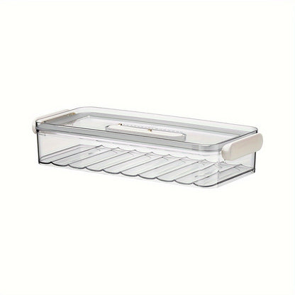 Skorter | 1 pc Refrigerator Storage Box – Food Safe PET Storage Container, Single/Double Layer