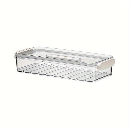 Skorter | 1 pc Refrigerator Storage Box – Food Safe PET Storage Container, Single/Double Layer