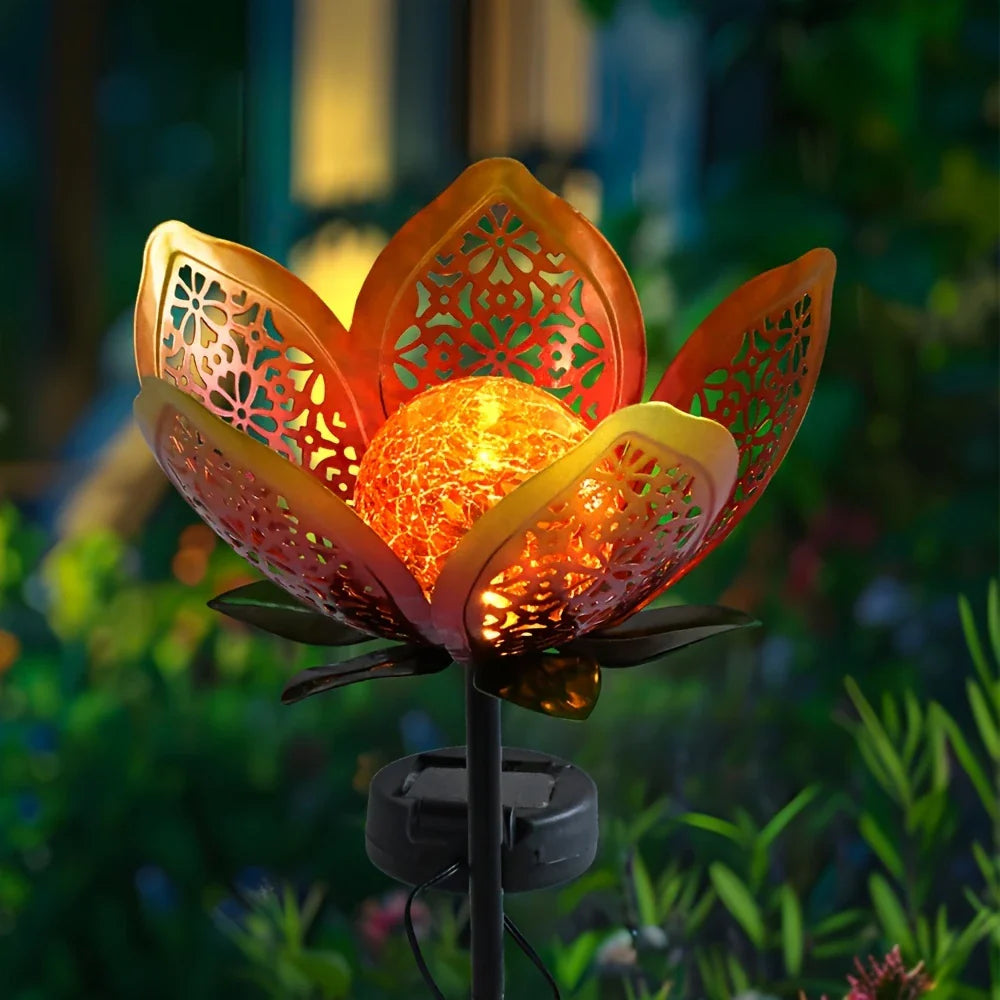 Skorter | Solar Garden Light Lotus Flower – Decorative LED Outdoor Lighting for Garden and Yard