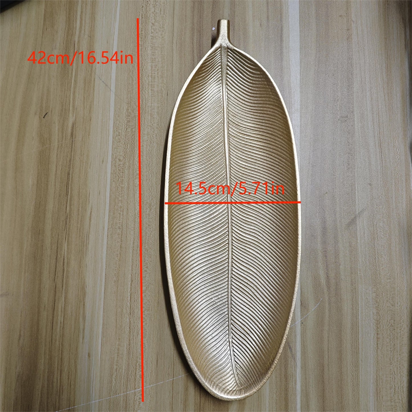 Skorter | LeafWood - Antique Leaf-Shaped Wooden Tray | Jewelry & Key Tray