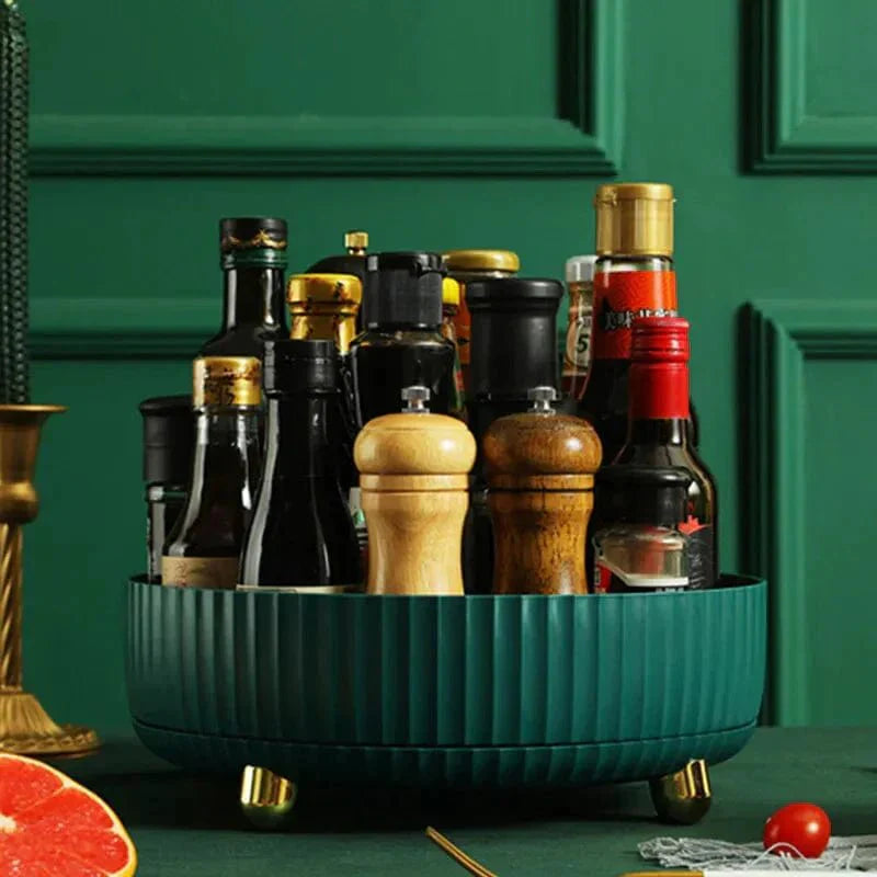Skorter | 360° Rotary Organizer – Space-Saving Turntable Storage for Kitchen, Bathroom, Office, and Pantry