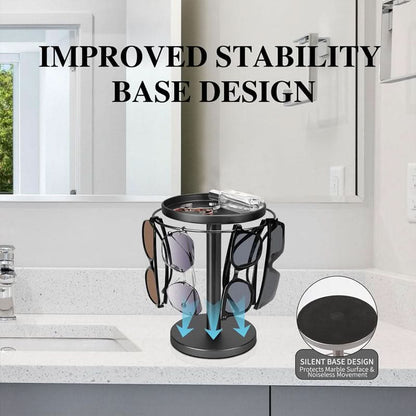 Skorter | 360° Rotating Glasses Stand for Elegant Storage