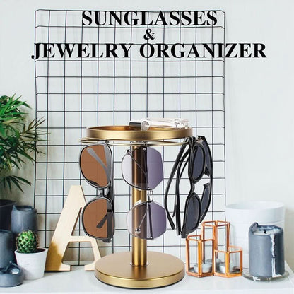 Skorter | 360° Rotating Glasses Stand for Elegant Storage