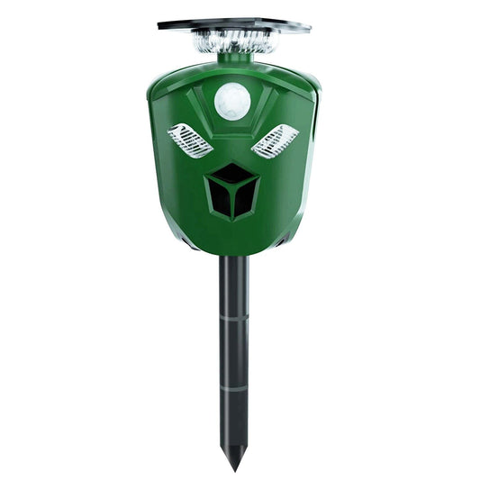 Skorter | 360° Electric Solar Powered Ultrasonic Repeller with Motion Sensor LED Flashlight
