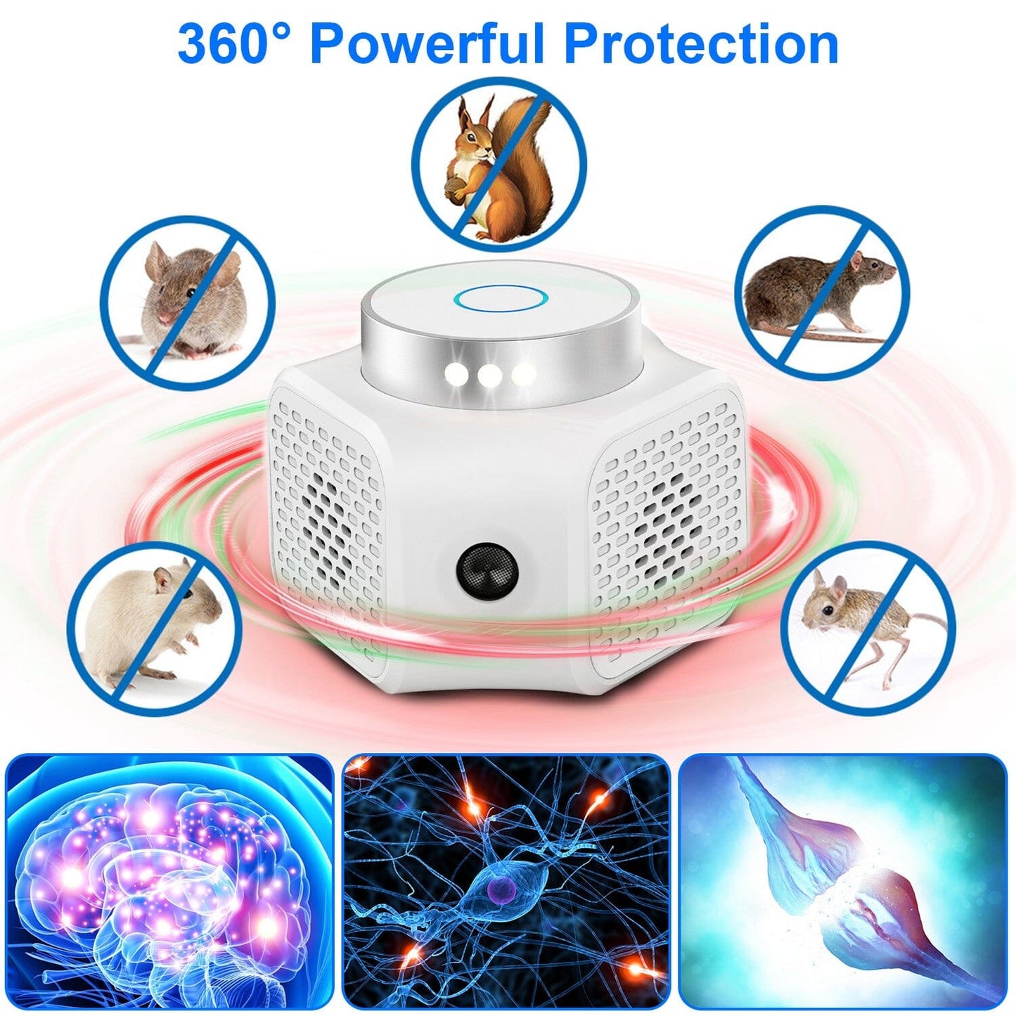 Skorter | 360° Ultrasonic Pest Control Electronic Socket Mouse Control