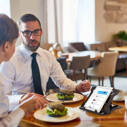 Skorter | 360º Rotation Laptop Height Adjustable Stand with Phone Stand 8 Level Adjustable Height