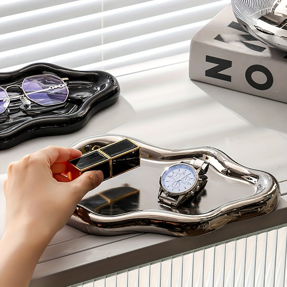 Skorter | CloudDish - Large Molded Ceramic Jewelry Bowl | For Chains, Earrings & Glasses