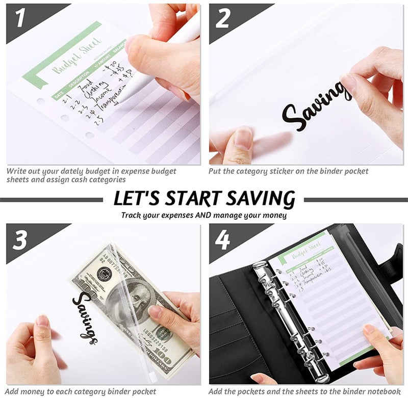 Skorter | Budget Binder Book With Cash Envelopes