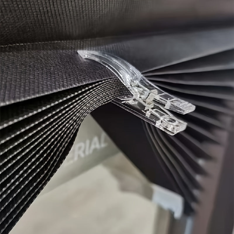 Skorter | Black Follert Roller Blind - Blackout Without Drilling, Customized for Bedroom and Living Room