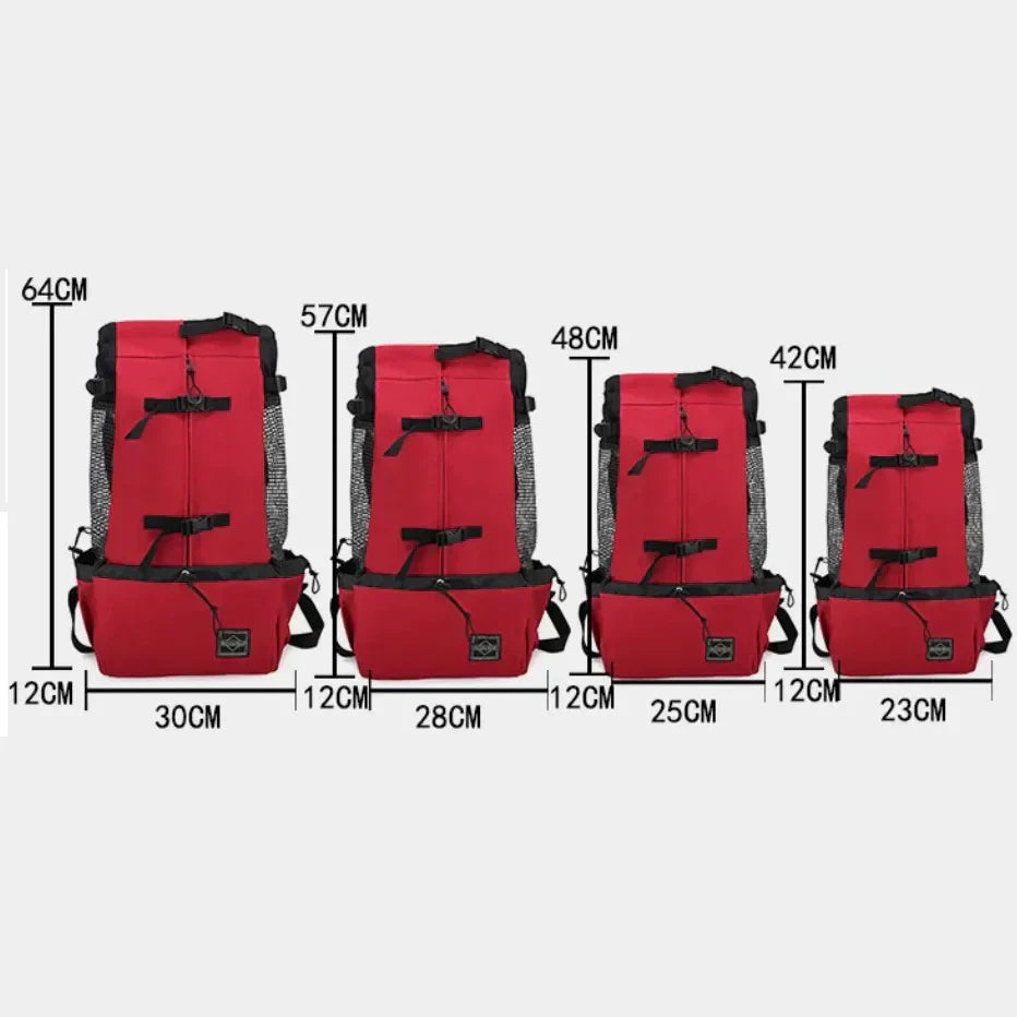 Skorter | Dog Backpack – Comfortable Carrying Bag for Medium Dogs with Safety Strap and Storage Pockets