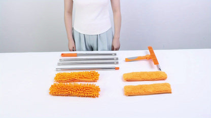 Skorter | Crystal Clear Window Cleaner – Professional 2-in-1 Telescopic Window and Glass Cleaning System