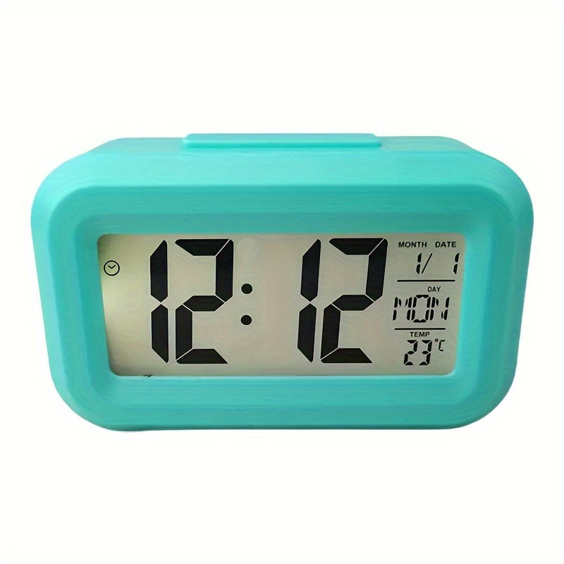Skorter | SmartAlarm - Mini LCD Alarm Clock with Music and Temperature Display