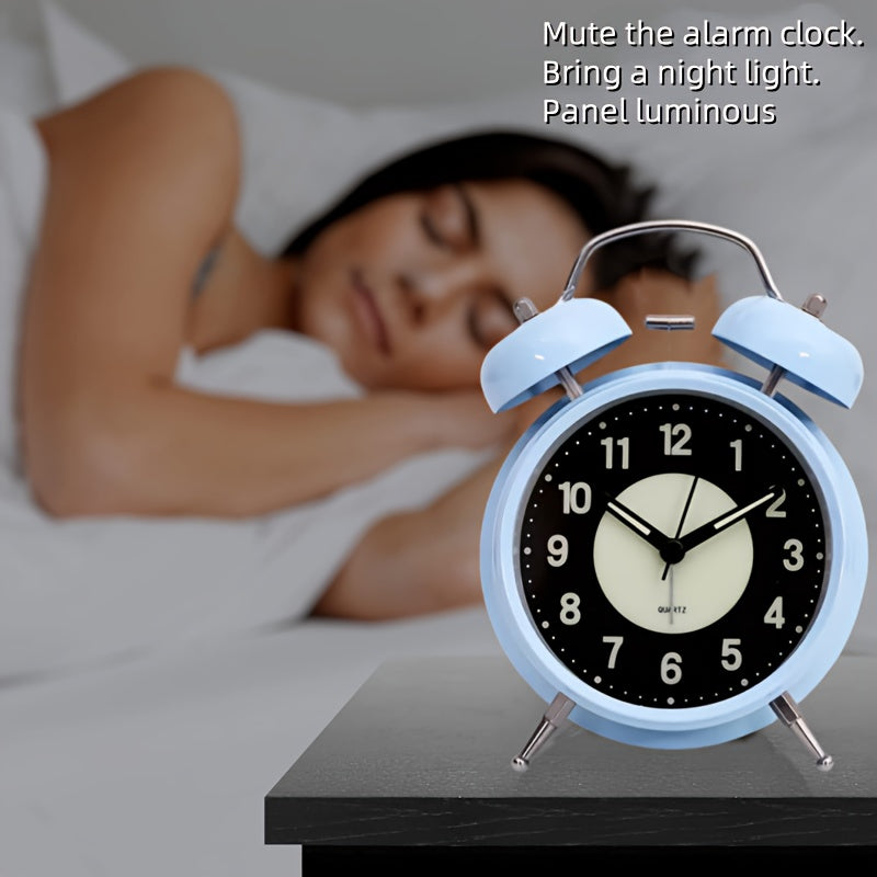 Skorter | GlowClock - Silent Luminous Alarm Clock in Metal
