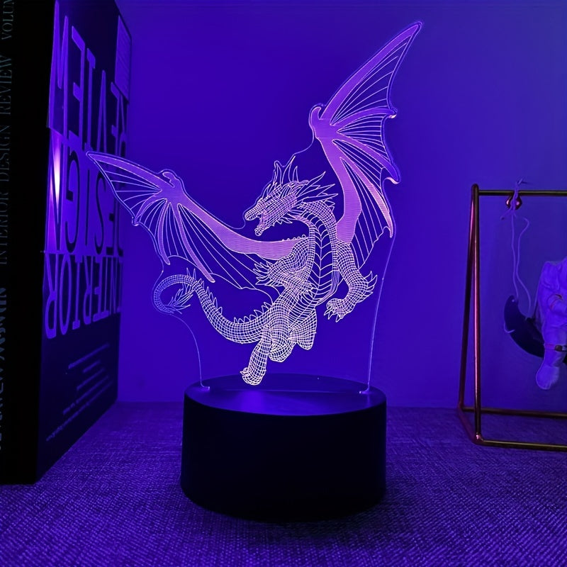 Skorter | DinoLight - 3D Dinosaur Night Light with Touch Control, RGB Light