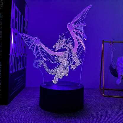 Skorter | DinoLight - 3D Dinosaur Night Light with Touch Control, RGB Light