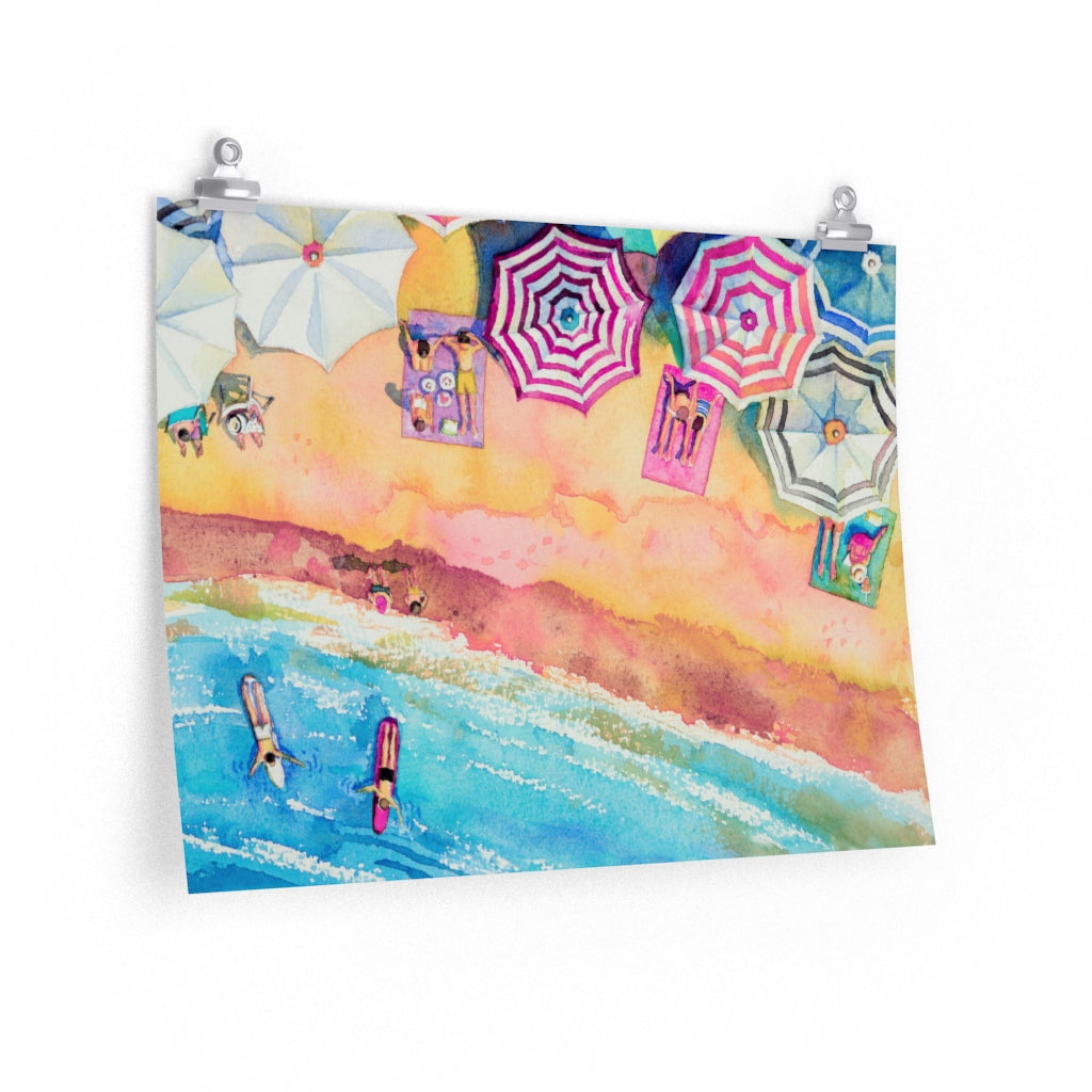 Skorter | Day at the Beach Premium Matte horizontal posters - 5 Sizes
