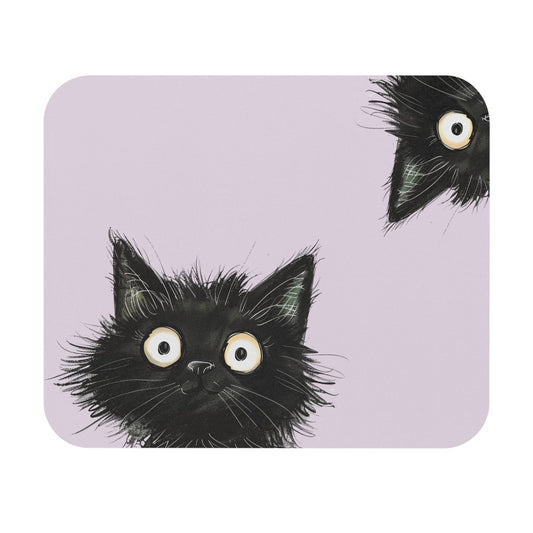 Skorter | Black Cat Mouse Pad