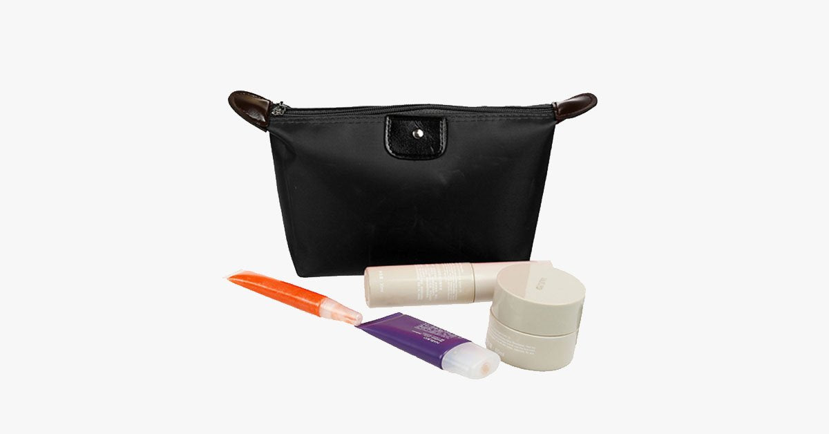 Skorter | Candy Cosmetic Travel Case - Nylon Bag - Zipper Closure - Perfect for Organizing Your Cosmetics!