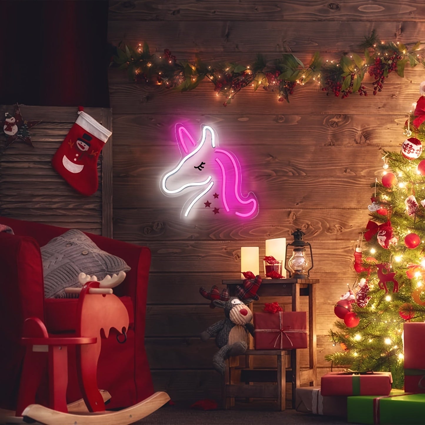 Skorter | NeonMagic - Pink Mythical Creature LED Wall Lamp
