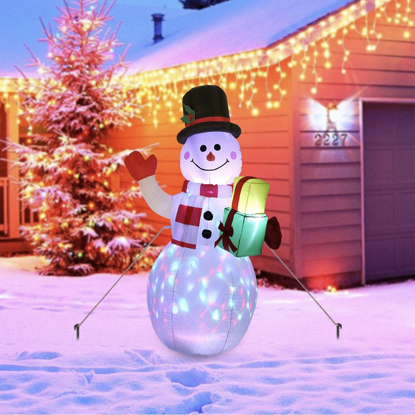 Skorter | Christmas Ornament Decoration – Snowman or Christmas Tree with Lighting