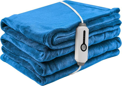 Skørter | Heated electric throw blanket, cozy flannel warming blanket with 4 heat levels