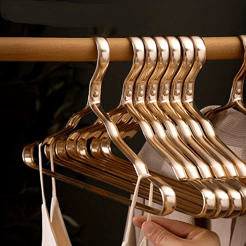 Skorter | Brass Clothes Hangers | Premium, Durable & Ideal for Luxury Garments in Your Wardrobe