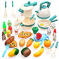 Skørter | 40PCS Kids Kitchen Play Pretend Cooking Set with Pots and Pans Kitchen Accessories Cutting Play Food Great Gift for Toddlers Boys Girls Indoor Play