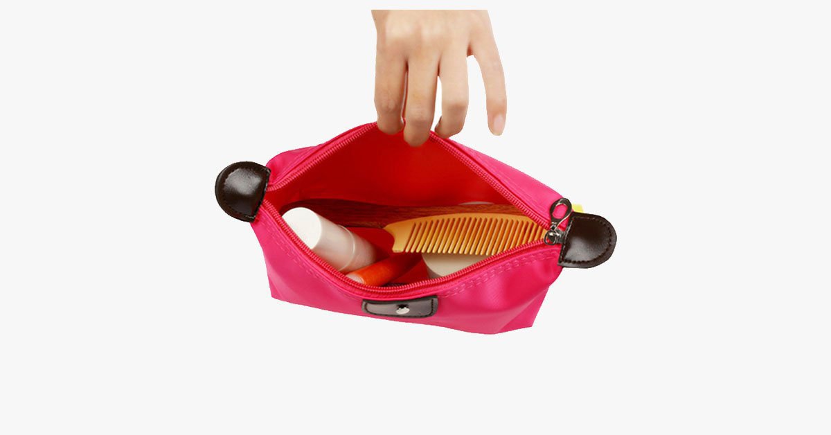 Skorter | Candy Cosmetic Travel Case - Nylon Bag - Zipper Closure - Perfect for Organizing Your Cosmetics!