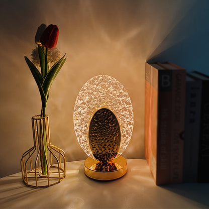 Skorter | FeatherLamp - USB Touch Table Lamp with Peacock Feather Design, Infinite Dimmable LED Light